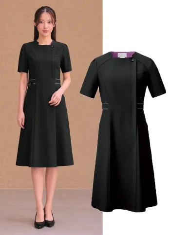 ナースウェア 半袖ワンピース フォーク 3028SC-9 ワンピース 医療白衣com