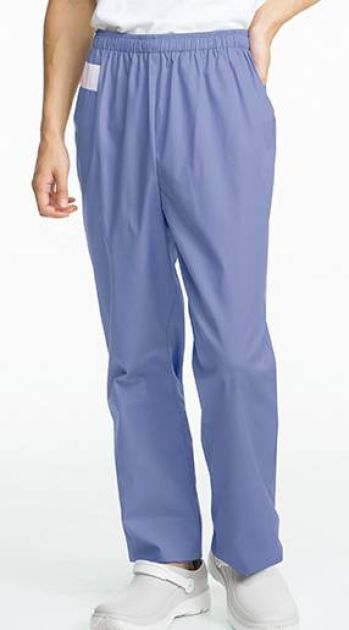 手術衣 パンツ（米式パンツ）スラックス フォーク 6003SC-2 ストレートパンツ(スクラブパンツ) 医療白衣com