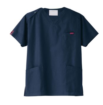 ドクターウェア 半袖ジャケット（ブルゾン・ジャンパー） フォーク 7000SC-25 スクラブ(男女兼用) 医療白衣com