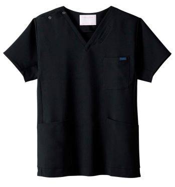 ドクターウェア 半袖ジャケット（ブルゾン・ジャンパー） フォーク 7013SC-9 スクラブ 医療白衣com