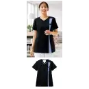 医療白衣com ナースウェア 半袖ジャケット（ブルゾン・ジャンパー） フォーク 7023SC-9 レディスジップスクラブ