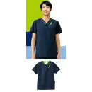 医療白衣com ナースウェア 半袖ジャケット（ブルゾン・ジャンパー） フォーク 7042SC-28 スクラブ