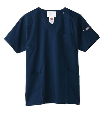 ドクターウェア 半袖ジャケット（ブルゾン・ジャンパー） フォーク 7045SC-7 スクラブ 医療白衣com