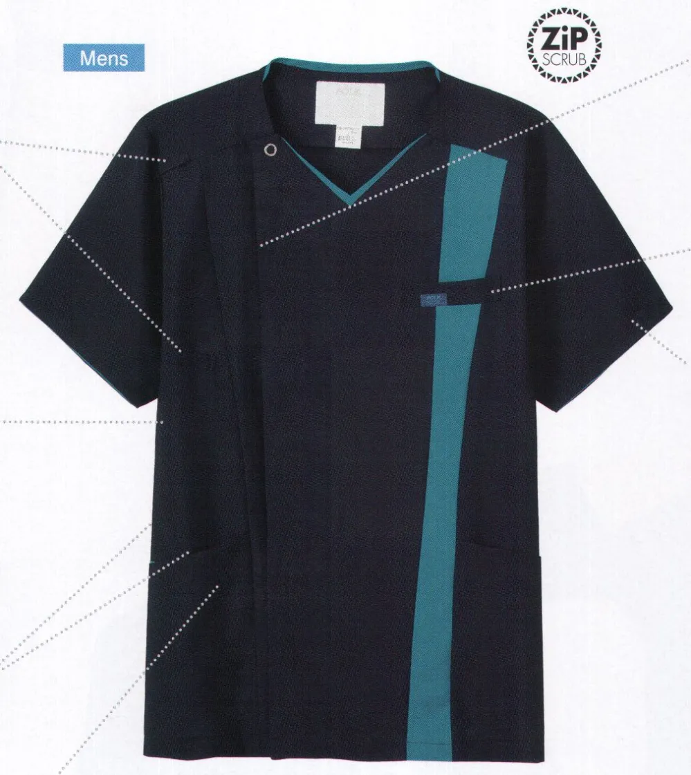 メンズジップスクラブ フォーク 7058SC-17 白衣・診察衣・ナース服