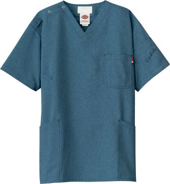 ドクターウェア 半袖ジャケット（ブルゾン・ジャンパー） フォーク 7061SC-12 スクラブ 医療白衣com