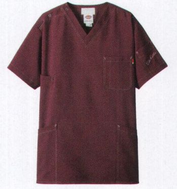 ドクターウェア 半袖ジャケット（ブルゾン・ジャンパー） フォーク 7061SC-16 スクラブ 医療白衣com