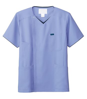 ドクターウェア 半袖ジャケット（ブルゾン・ジャンパー） フォーク 7065SC-2 メンズジップスクラブ 医療白衣com