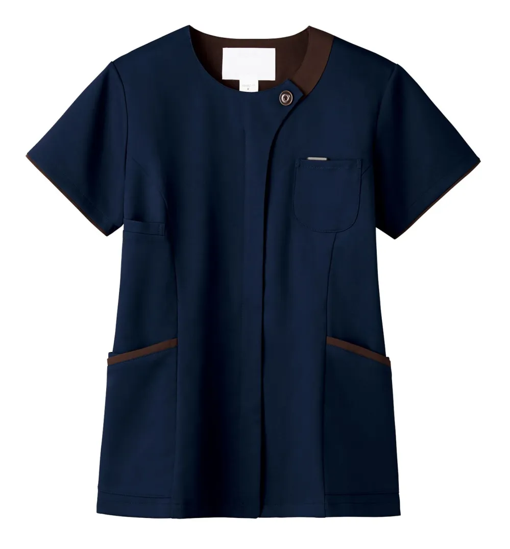 レディスジップスクラブ フォーク 7069SC-17 白衣・診察衣・ナース服