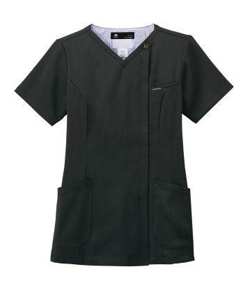 ドクターウェア 半袖ジャケット（ブルゾン・ジャンパー） フォーク 7082SC-15 レディスジップスクラブ 医療白衣com