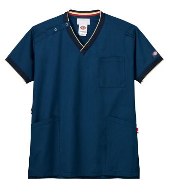 ドクターウェア 半袖ジャケット（ブルゾン・ジャンパー） フォーク 7084SC-7 スクラブ 医療白衣com