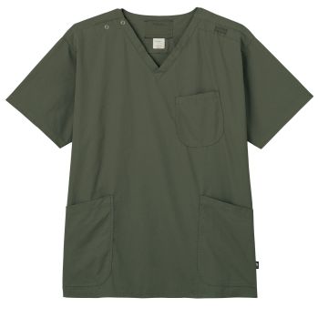ドクターウェア 半袖ジャケット（ブルゾン・ジャンパー） フォーク 7085SC-18 メンズスクラブ 医療白衣com