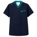 医療白衣com ナースウェア 半袖ジャケット（ブルゾン・ジャンパー） フォーク 7107SC-11 ジップスクラブ