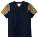 フォーク 7113SC-17 スクラブ Dickies メディカル スクラブ 7113SC-17 医療現場で定評のあるDickies MEDICALシリーズのユニセックススクラブです。ストレッチ性の高い素材と機能的なポケット設計により、長時間の着用でも快適な動きやすさを実現。左袖のディッキーズロゴと胸ポケットがスタイリッシュな印象を与えながら、実用性も兼ね備えた医療従事者のための一着です。特徴・オールシーズン対応のストレッチテ素材で動きやすさを確保・左胸の便利なポケットで小物の収納に便利・左袖のディッキーズロゴがアクセントとなるスタイリッシュなデザイン・タブレットサイズの両腰ポケットを採用し、スマホや電子機器も安心して収納可能・大きな二重ポケットで小物の分別収納が可能・着丈短めデザインにこだわり、すっきりとした見た目と動きやすさを両立・腕の動作がしやすい設計で、動作楽々
