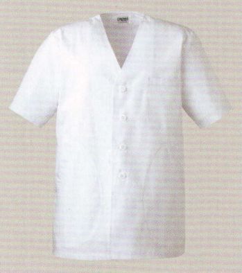 フォーク C151 男子衿なし白衣 半袖 