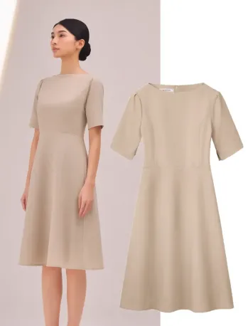 エステ 半袖ワンピース フォーク EN100-10 ワンピース サービスユニフォームCOM