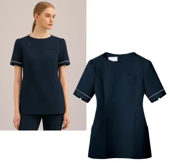 エステ 半袖ジャケット（ブルゾン・ジャンパー） フォーク EN201-17 チュニック サービスユニフォームCOM