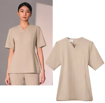 エステ 半袖ジャケット（ブルゾン・ジャンパー） フォーク EN700-10 レディススクラブ サービスユニフォームCOM