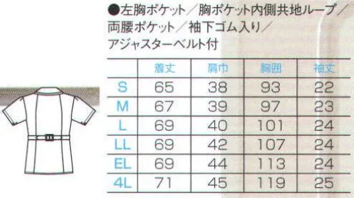 フォーク 2690-1 チュニック ダイヤカット・オープンカラー。衿もとを菱形（ダイヤ）にカット。すっきりした印象で、ファンデーションも付きにくいという利点をあわせ持つデザインです。額縁の様な配色づかいもポイント。額縁の様な衿ですっきり小顔。 サイズ／スペック