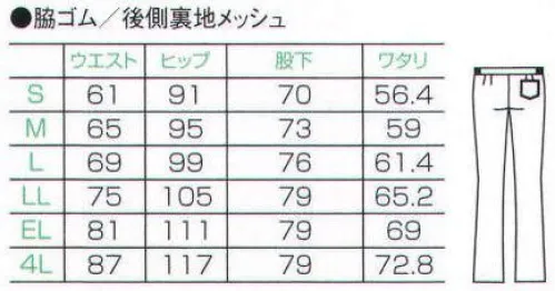 フォーク 2916-1 ブーツカットパンツ 人気のブーツカットで美脚シルエットを実現。もちろん動きやすさも兼ね備えています。太もものムダなゆとりを除いて美脚シルエットに仕上げました。上衣（ジャケット）に合わせられます、同素材のものをお選びください。 サイズ／スペック