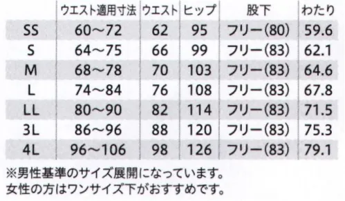 フォーク 5032SC-5 パンツ ◎右後ろポケット付き◎内側紐入り総ゴム使用※寄付金対象製品ではございません。 サイズ／スペック