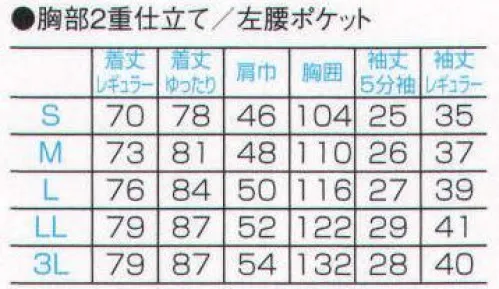 フォーク 7029BW-10 検診衣（ジンベイ型）（50着入り/受注生産） 着心地も機能もデザインも。患者さん視点を大切にした検診衣です。スタイリッシュ検診衣。 検診衣は、検診の効率化のために簡素であるべき。―お客様視点で考えたとき、この考えはもはや正解ではありません。着心地が快適なこと、着脱しやすいこと、などはもちろん、これまでにないデザイン性や上質感がプラスされた検診衣の導入で、患者さんの満足度や病院全体のイメージ向上につなげませんか。 ※1オーダーは上下各50枚以上となります。検診衣パンツ（6010BW）と併せてご注文下さい。 ※この商品は受注生産になります。※受注生産品につきましては、ご注文後のキャンセル、返品及び他の商品との交換、色・サイズ交換が出来ませんのでご注意ください。※受注生産品のお支払い方法は、先振込（代金引換以外）にて承り、ご入金確認後の手配となります。 サイズ／スペック