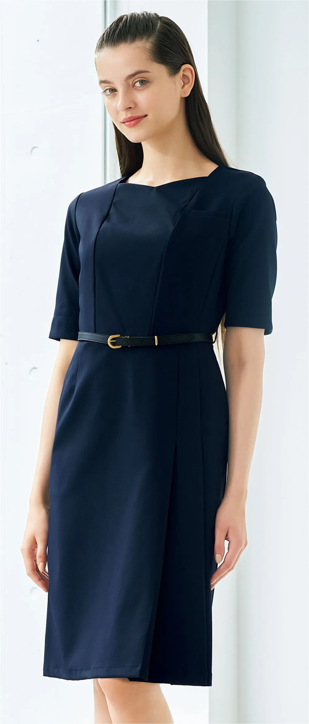 医療白衣com ワンピース ベルト付 フォーク ヌーヴォ 30sc 17 医療白衣の専門店