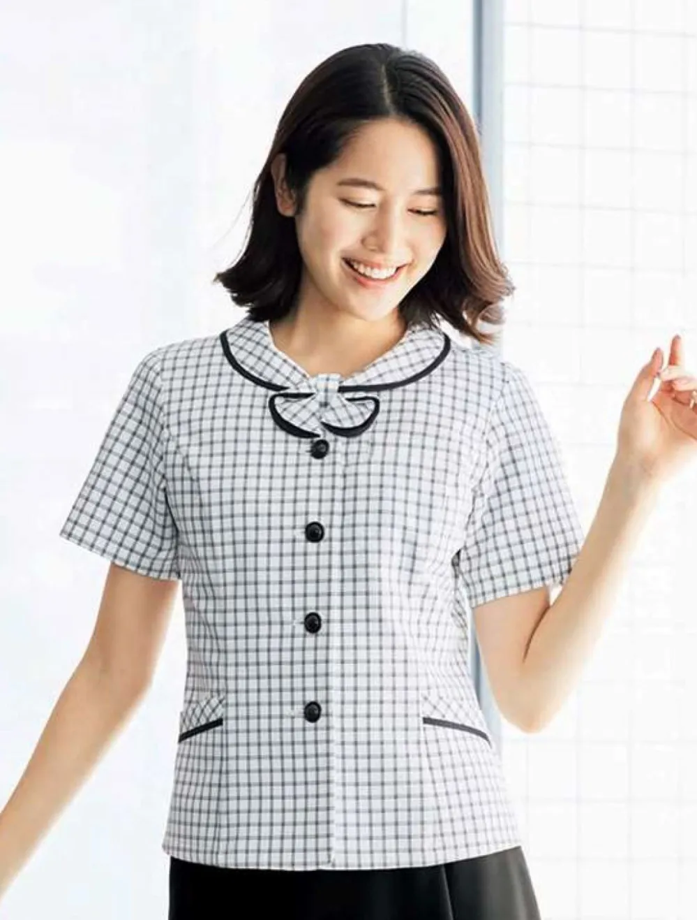 事務服JP オーバーブラウス フォーク FB71122-12 事務服の専門店