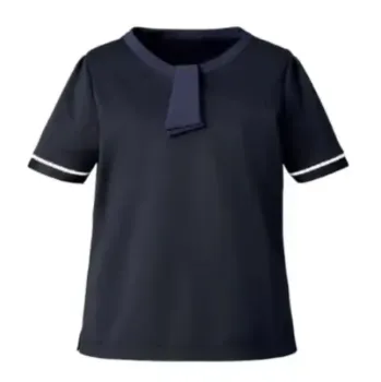 オフィスウェア 半袖ポロシャツ フォーク FB71495-7 ポロシャツ／リボン付き 事務服JP