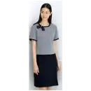 事務服JP オフィスウェア 半袖ワンピース フォーク FO25080-7 ワンピース