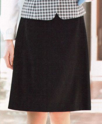 オフィスウェア スカート フォーク FS45865-9 切替Aラインスカート 事務服JP