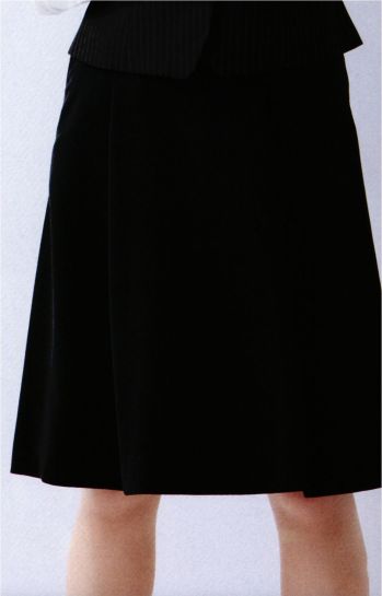 オフィスウェア スカート フォーク FS45991-9 脇ゴム ソフトプリーツスカート 事務服JP