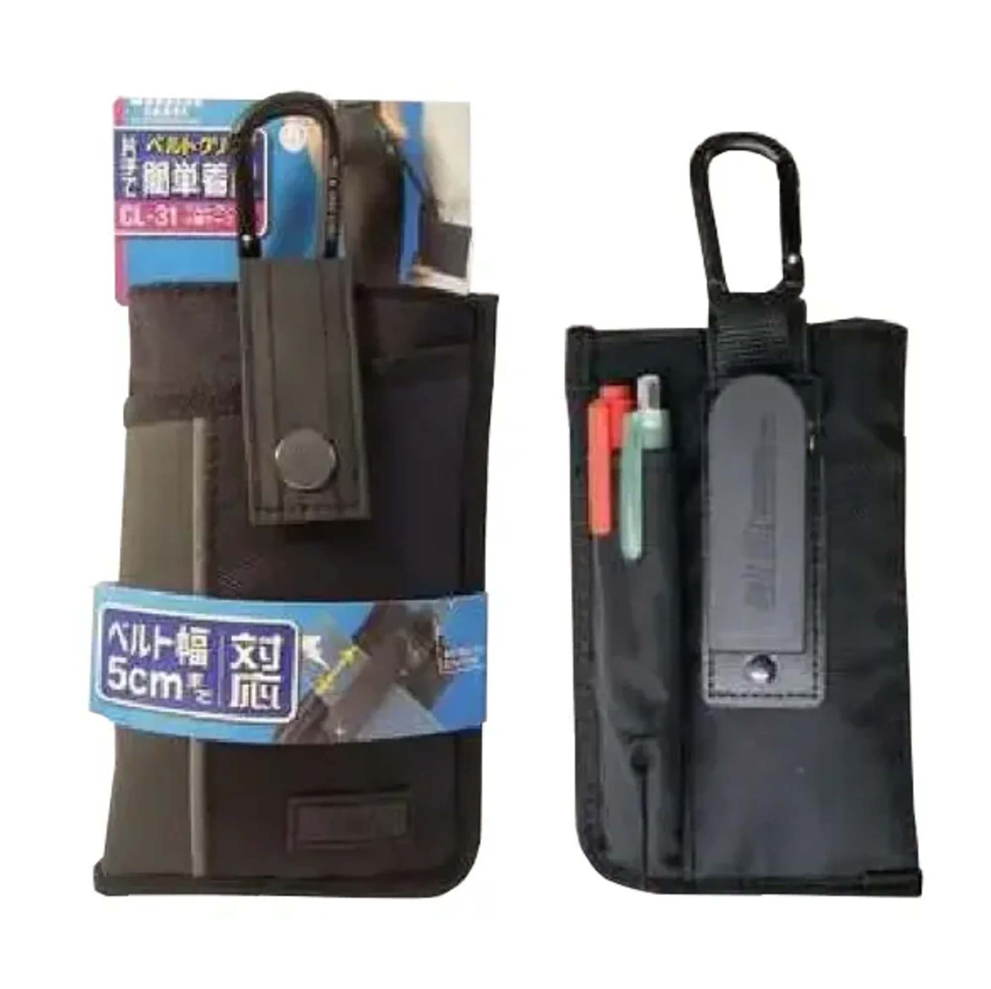 福徳産業 CL-31 ワーカーズレーベル ベルトクリップ付小物ケース ベルトクリップ付きでサッと着けて、すぐ使える！片手で簡単にクリップ装着。カラビナでの取り付けも可能です。仕様品番:CL-31品名:ワーカーズレーベル ベルトクリップ付小物ケース