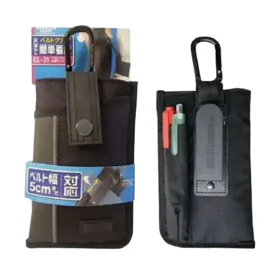 福徳産業 CL-31 ワーカーズレーベル ベルトクリップ付小物ケース ベルトクリップ付きでサッと着けて、すぐ使える！片手で簡単にクリップ装着。カラビナでの取り付けも可能です。仕様品番:CL-31品名:ワーカーズレーベル ベルトクリップ付小物ケース