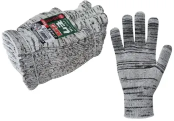 イベント・チーム・スタッフ 手袋 福徳産業 EG-111 シャッフルモク 12双組 L（男性用） 作業服JP