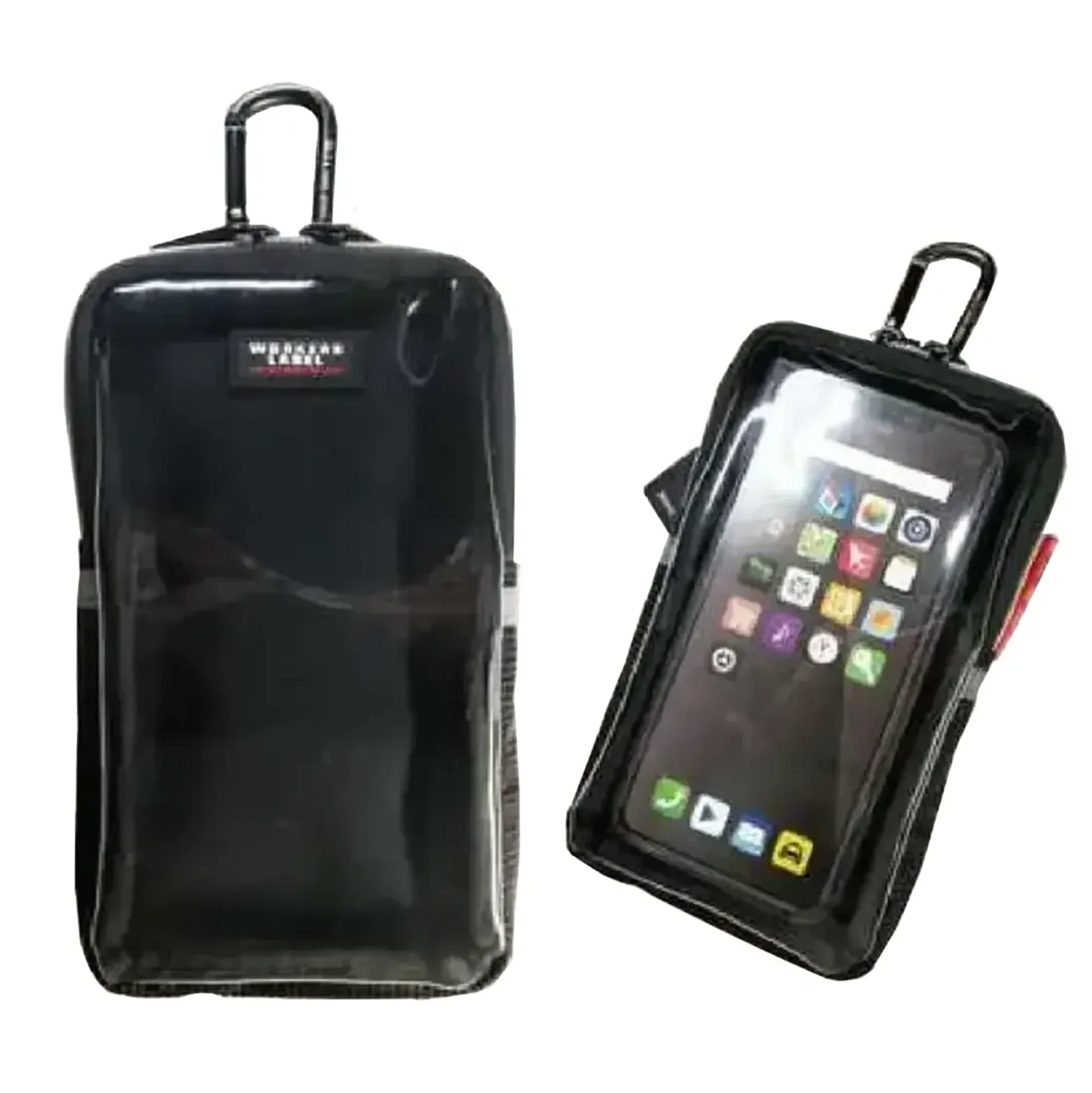 福徳産業 RF-121 ワーカーズレーベル 反射ライン付小物ケース 大画面スマホもすっぽり入る小物ケースハードな作業にも耐える1680デニールポリエステルを使用しています。スマートフォンを入れたままパネル操作ができます。さらに、カードやコイン、ペンの収納が可能です。仕様品番:RF-121品名:ワーカーズレーベル 反射ライン付小物ケース