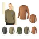 医療白衣com 介護衣 長袖Ｔシャツ wundou P951 アースカラー長袖Tシャツ