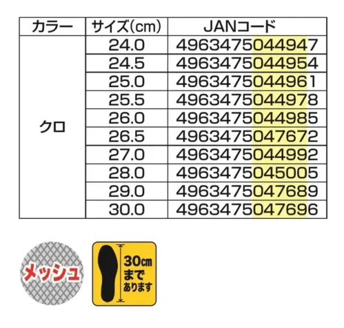 福山ゴム工業 AA700 親方寅さんブーツ #1 親方寅さんブーツ #1メッシュ織維入りで強度UPした作業用長靴です。30cmまで対応する豊富なサイズ展開で、様々な作業現場に対応します。特徴・メッシュ織維入りで強度を向上・吸汗メリヤス裏採用で快適な履き心地・30cmまでの豊富なサイズ展開・長時間の使用でも快適な2E設計・耐久性の高いモールド底を採用仕様・商品名:親方寅さんブーツ #1・商品番号:AA700・カラー:クロ・サイズ:24.0～27.0・28.0・29.0・30.0cm・製品寸法:30.5cm(外寸)・重量:620g(片足)・ワイズ:2E生産国:中国※この商品はご注文後のキャンセル、返品及び交換は出来ませんのでご注意ください。※なお、この商品のお支払方法は、前払いにて承り、ご入金確認後の手配となります。 サイズ／スペック