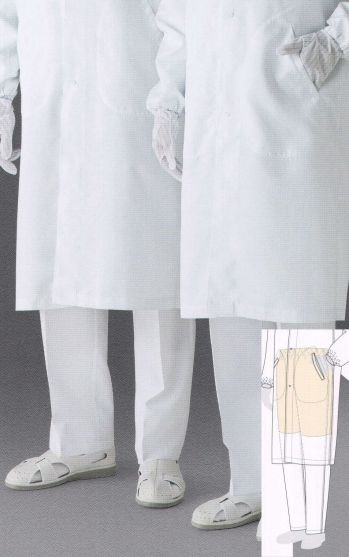 クリーンウェア パンツ（米式パンツ）スラックス ガードナー CJ5502 クリーンパンツ（長ズボン） 食品白衣jp