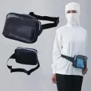 食品白衣jp クリーンウェア バッグ・かばん ガードナー G7129 透明ウエストポーチ（塩ビ）