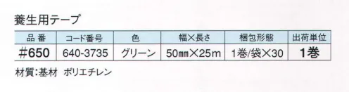 ガードナー 650 養生用テープ スパッと手で切れる養生テープ。手で簡単にカットすることができます。経済的な簡易包装タイプです。 ※この商品は、ご注文後のキャンセル・返品・交換ができませんので、ご注意下さいませ。※なお、この商品のお支払方法は、先振込（代金引換以外）にて承り、ご入金確認後の手配となります。 サイズ／スペック