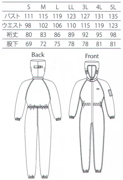 ガードナー CK1334 フード一体型センターファスナークリーンスーツ 高い通気性によりムレ感を軽減した清涼クリーンスーツ■ フード一体仕様■ フード内側ネット付き■ ネームタッグ止め付き■ ペン差し付き(上下通し)■ ウエストゴム仕様(アジャスター付き)■ 裾ゴム仕様【エアベル(R)について】●高い通気性生地の通気性は100cc以上（一般防塵素材の約20倍）あり、気になるムレ感を軽減します。●優れた吸汗・速乾性一般防塵素材の約2倍の吸水性（※）と約1.5倍の蒸散性をもっており、さらりとした着心地感で作業性をアップします。※JIS L1907.5.12バイレック法:当社比●低発塵性ポリエステル100％長繊維を使用素材からの発塵を抑制します●制電性導電糸を6mmピッチに入れることにより、安定した制電性能を確保。作業時における、塵埃の付着を軽減します。※この商品は、黒の制電糸がストライプ状に入っています。※この商品は、ご注文後のキャンセル・返品・交換ができませんので、ご注意下さいませ。※なお、この商品のお支払方法は、先振込（代金引換以外）にて承り、ご入金確認後の手配となります。 サイズ／スペック