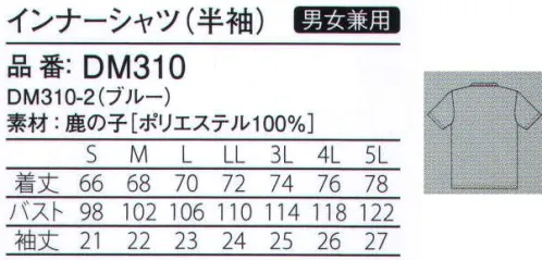 ガードナー DM310-2 インナーシャツ(半袖) 通気性に優れた、低コストインナーウエア素材です。※この商品は、ストライプ状に黒の制電糸が入っています。※この商品は、ご注文後のキャンセル・返品・交換ができませんので、ご注意下さいませ。※なお、この商品のお支払方法は、先振込（代金引換以外）にて承り、ご入金確認後の手配となります。 サイズ／スペック