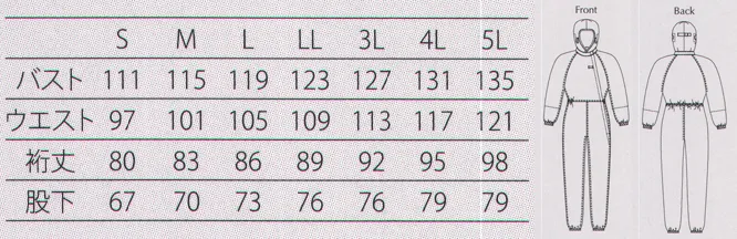 ガードナー LF1300-1 フード一体型サイドファスナークリーンスーツ（ホワイト） ELESC-LFエレスエルエフESD対策に最適なIEC規格適合フード導電層を繊維の表面に用いた逆芯鞘ベルトロンをグリッド状に織り込むことにより、静電気拡散性を高めました。■ フード一体仕様(前のみケープ付き)■ ネームタッグ止め付き■ ウエストゴム仕様■ 二重袖仕様(制電フライス)■ 裾ゴム仕様IEC規格についてIEC(International Electrotechnical Commission、国際電気標準会議)は、電気、及び電子技術分野の国際規格の作成を行っている標準化機関です。IEC61340 5-1、5-2は電子部品等を静電気の影響から保護することを目的とした国際規格です。作業者が着用する衣服やシューズには、次の要求事項を満たすことが定められております。【衣服への要求事項】衣服の全ての部分が電気的に連続であること、その表面特性は、2点間の抵抗（Rp）が、Rp≦1×10^12(Ω)であり、点間抵抗Rp>1×10^10（Ω）の場合には、減衰が初期値（Max.1000V）から10％まで2秒未満。LE・LFシリーズは、IEC規格対応のウェアです。※レベル2（クラス100）対応。女性の場合は2サイズダウンでご指定ください。※この商品は、格子状に制電糸が入っています。※この商品は、ご注文後のキャンセル・返品・交換ができませんので、ご注意下さいませ。※なお、この商品のお支払方法は、先振込（代金引換以外）にて承り、ご入金確認後の手配となります。 サイズ／スペック