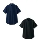 作業服JP 男女ペア 長袖シャツ アイトス (ハイナック) 634252 メンズ半袖スタンドカラーシャツ