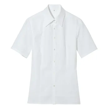 男女ペア 半袖ブラウス アイトス (ハイナック) 866005 レディース半袖ブラウス 作業服JP