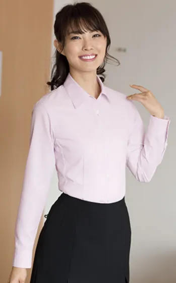 男女ペア 長袖ブラウス アイトス (ハイナック) B3501-38 キテミテ体感長袖ブラウス 作業服JP