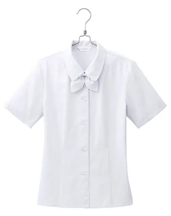 男女ペア 半袖ブラウス アイトス (ハイナック) B8120-01 半袖ブラウス（リボン付） 作業服JP