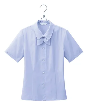 男女ペア 半袖ブラウス アイトス (ハイナック) B8120-20 半袖ブラウス（リボン付） 作業服JP