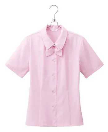 男女ペア 半袖ブラウス アイトス (ハイナック) B8120-38 半袖ブラウス（リボン付） 作業服JP