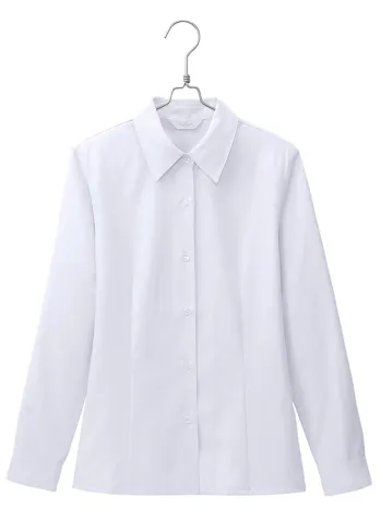 男女ペア 長袖ブラウス アイトス (ハイナック) B8500-01 長袖ブラウス 作業服JP
